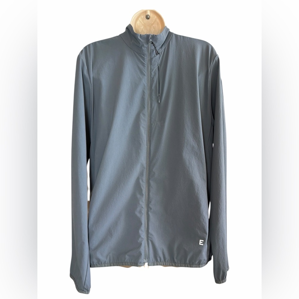 Everlane L Men Sport Utility Performance Stretch Windbreaker Jacket Activewear - Picture 2 of 11